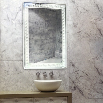 Зеркало c LED подсветкой Континент Apollo LED 80x90 фотография