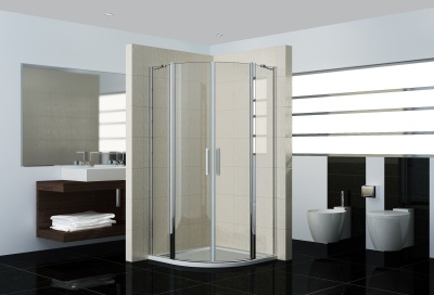 Душевой уголок GoodDoor PANDORA R-100-C-CH 100x100 стекла прозрачные (без поддона) фотография