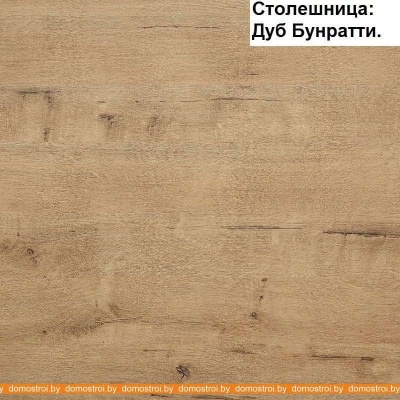 Кухня Интерлиния Мила 14 (дуб белый-дуб золотой-дуб бунратти) фотография