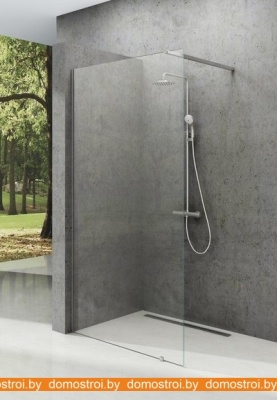 Душевой уголок Ravak Walk-In Wall 100 (серебристый/прозрачное) фотография