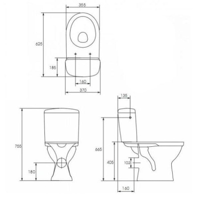 Напольный унитаз Cersanit 30 Merida 011 фотография
