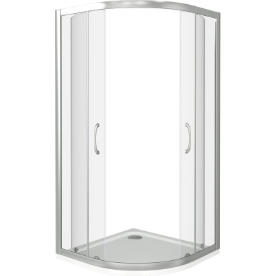 Душевой уголок GoodDoor LATTE R-100-C-WE 100x100 прозрачные стекла (без поддона) фотография