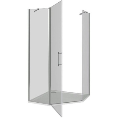 Душевой уголок GoodDoor MOKKA PNT-90-C-WE 90x90 стекла прозрачные (без поддона) фотография