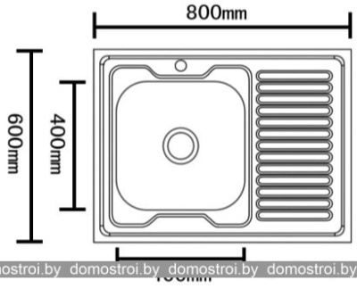 Кухонная мойка Stellar 8060R-D 20 см фотография
