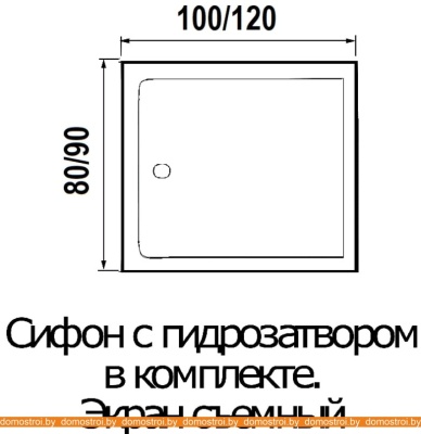 Душевая кабина River Tana 100/80 фотография