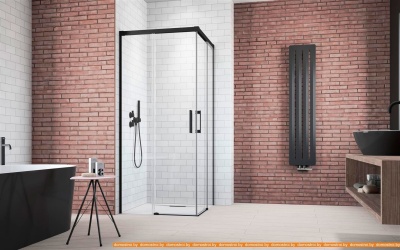 Душевой уголок Radaway Idea Black KDD 120Lx100R фотография