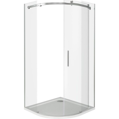 Душевой уголок GoodDoor ALTAIR R-100-C-CH 90x90 стекла прозрачные (без поддона) фотография
