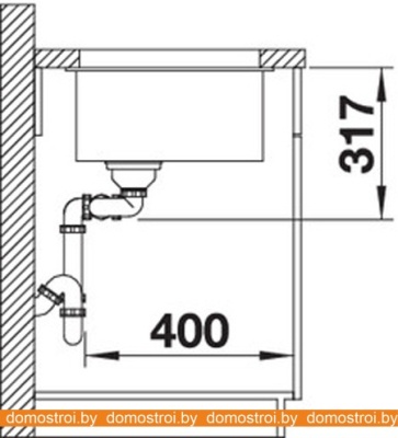 Кухонная мойка Blanco Subline 430/270-U (алюметаллик) 523153 фотография