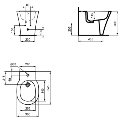 Напольное биде Ideal Standard Connect Air E018001 фотография