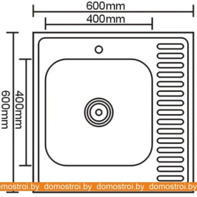 Кухонная мойка Stellar 6060L-D 20 см фотография