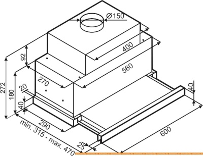 Вытяжка MAUNFELD Galaxy 60 (белый) фотография