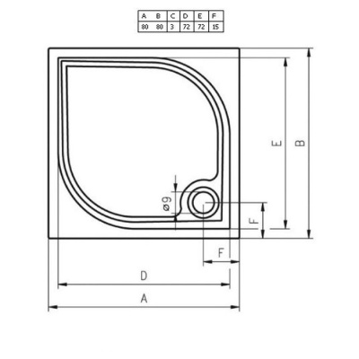 Мраморный душевой поддон Riho Kolping DB20 80x80x3 фотография