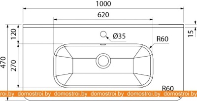 Тумба под умывальник IDDIS Edifice 100 EDI10W1i95K (белый) фотография