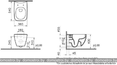 Унитаз Vitra Shift Rim-Ex 7742B003-0075+191-003-009 фотография