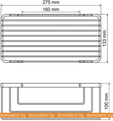 Полка Wasserkraft K-711 (хром) фотография