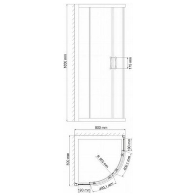 Душевой уголок WasserKraft Isen 26S00 80x80 фотография