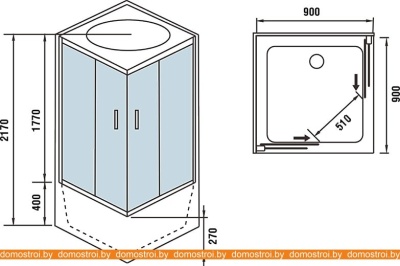 Душевая кабина WeltWasser WW500 Aller 904 фотография
