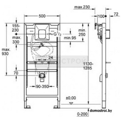 Инсталляция для писсуара Grohe Rapid SL 38786001 фотография