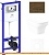 Унитаз Lavinia Boho Relfix Bristol Rimless 6 в 1 75110205 (венге пластик) картинка