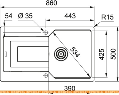 Кухонная мойка Franke Urban UBG 611-86 (белый) фотография