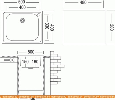 Кухонная мойка Ukinox CLM500.400 ----4C -C- фотография