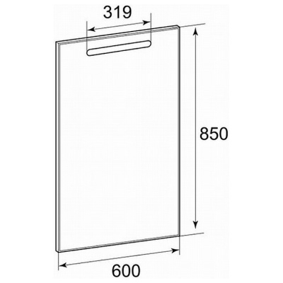 Зеркало Roca The Gap 60 ZRU9302688 с подсветкой фотография