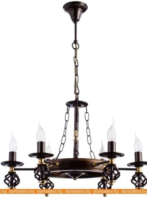 Подвесная люстра Arte Lamp Cartwheel A4550LM-6CK фотография