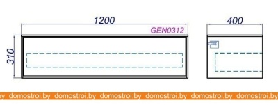 Тумба Aqwella Genesis GEN0312W фотография