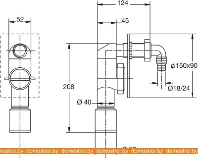Сифон с переливом Bonomini 3200EC50B9 фотография