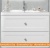 Тумба под умывальник BelBagno Dublin-850-2C-SO-BL (bianco lucido) фотография