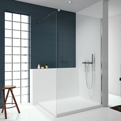 Душевая стенка New Trendy Velio walk-in 90x195 D-0106B фотография