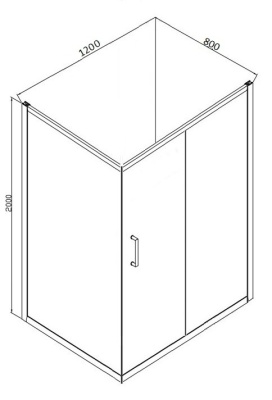 Душевой уголок Bravat Drop BS120.3100A/Type-S1 120x80 с поддоном фотография