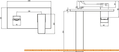 Смеситель Villeroy & Boch Architectura Square TVW125003000 фотография