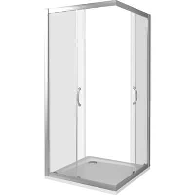 Душевой уголок GoodDoor INFINITY CR-100-C-CH 100x100 стекла прозрачные (без поддона) фотография