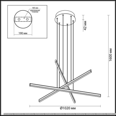 Подвесная люстра Odeon Light Rudy 3890/48L фотография