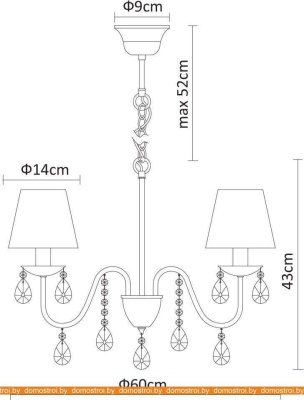 Подвесная люстра Arte Lamp Melisa A9123LM-5CC фотография