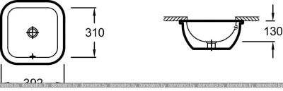 Умывальник Jacob Delafon Vox EYE102-00 фотография