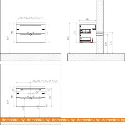 Тумба под умывальник BelBagno Etna-1000-2C-SO-RG-P (rovere grigio) фотография