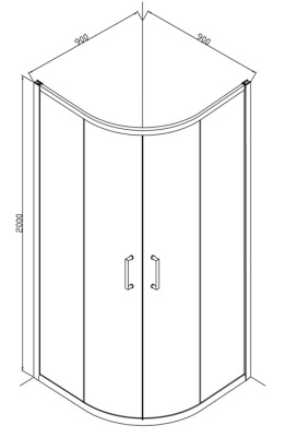 Душевой уголок Bravat Drop BS090.1200A 90x90 без поддона фотография