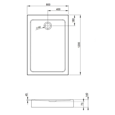Душевой уголок Bravat Stream BS120.3103S/Type-S1 120x80 с поддоном фотография