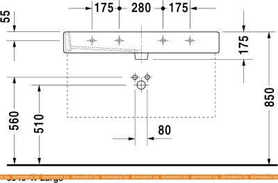 Умывальник Duravit Vero 100x47 (0454100000) фотография