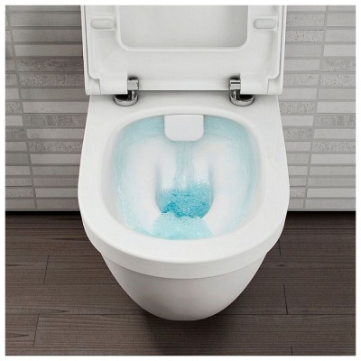 Напольный унитаз Vitra S50 Rim-ex Open-back 9797B003-7204 c бачком и сиденьем фотография