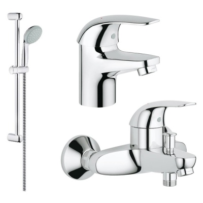 Промо-набор для ванны и умывальника Grohe Euroeco 124428 фотография
