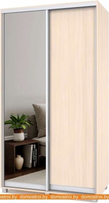 Шкаф-купе Modern Роланд 1200 (600) (дуб млечный/зеркало) фотография