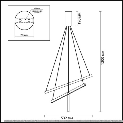 Подвесная люстра Odeon Light Cometa 3860/39B фотография