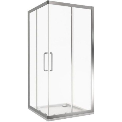 Душевой уголок GoodDoor NEO CR-90-C-CH 90x90 стекла прозрачные (без поддона) фотография