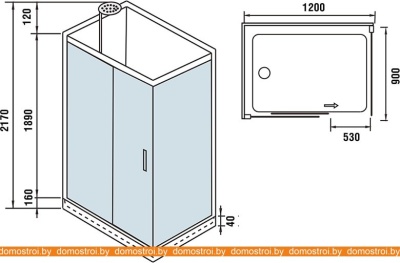 Душевая кабина WeltWasser WW500 Laine 1211 фотография
