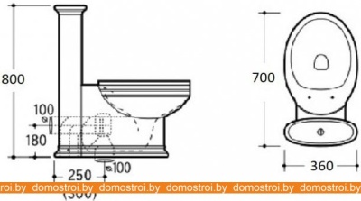 Унитаз CeramaLux 1409 фотография