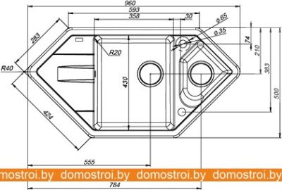 Кухонная мойка IDDIS Vane G V29S965i87 фотография