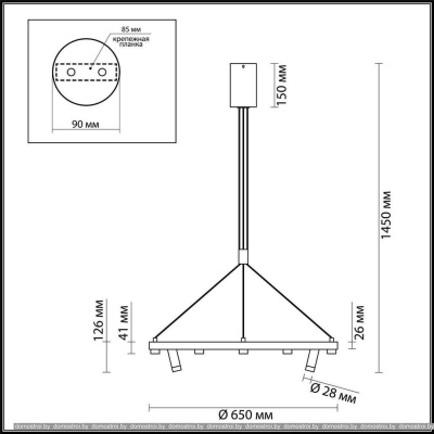 Подвесная люстра Odeon Light Beveren 3918/48L фотография